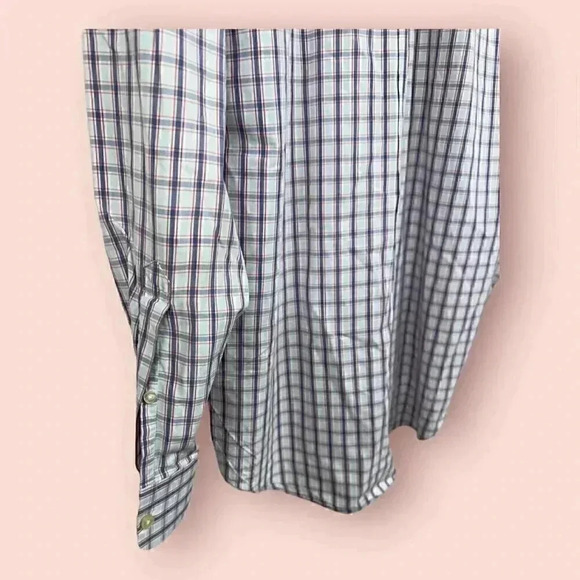 Vineyard Vines By Shep & Ian Medium Plaid Long Sleeve Button Down Whale Shirt - Picture 4 of 8